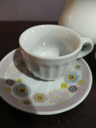 Set 2 Tazzine Caffè Porcellana Floreale