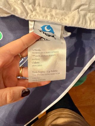 Piumino Cinelli Spring – 100% piumino d’oca