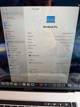 MacBook Pro 16 Core i7 2019 16GB RAM 500GB SSD
