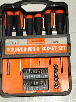 Juego de 32 Destornilladores y Puntas