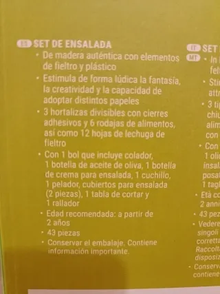 Set Ensalada Madera y Fieltro