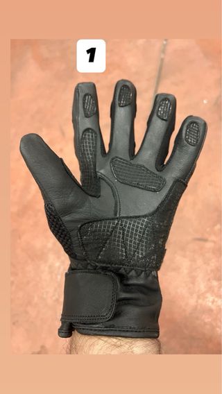 Guantes de moto de cuero Solmotion