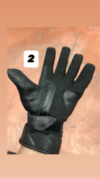 Guantes de moto de cuero Solmotion