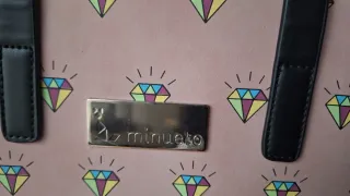 Bolso Tote Minueto Diamantes Rosa