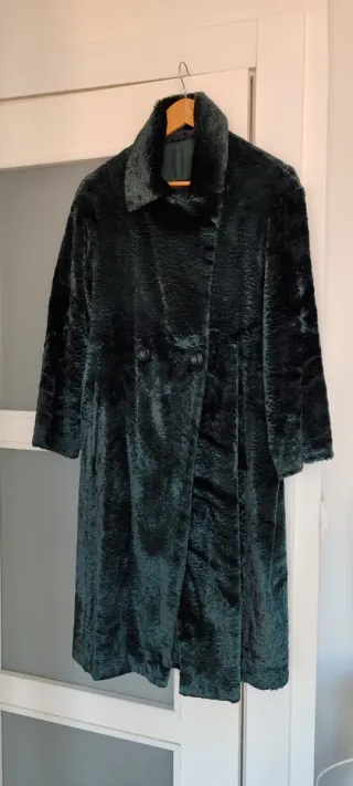 Abrigo efecto pelo Purificación García oversize