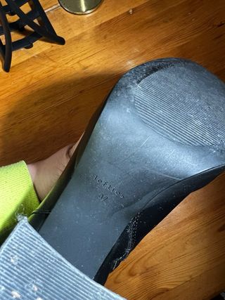 Botas negras con plataforma y tacón