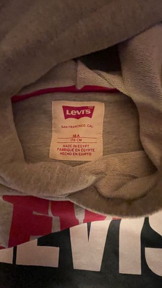 Sudadera Levis Niños Gris