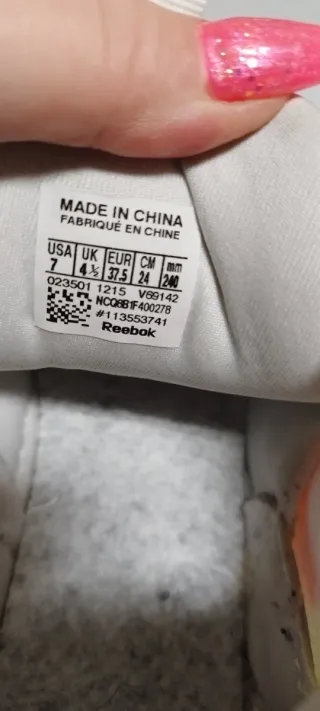 Zapatillas Reebok Blancas y Rosas