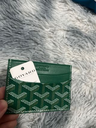Tarjetero Goyard Verde