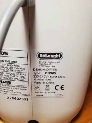 Deshumidificador DeLonghi