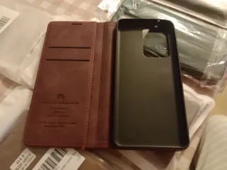 Samsung Galaxy S20 Ultra - Custodia protettiva per telefono con design touch in pelle di pesco