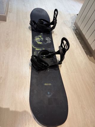 Tabla Snow Easy Black Torsion 152 Fijaciones Union