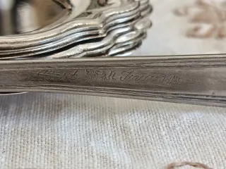 N. 6 cucchiaini vintage da the' in acciaio inox