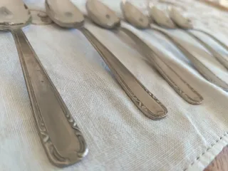 N. 6 cucchiaini vintage da the' in acciaio inox