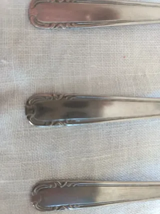 N. 6 cucchiaini vintage da the' in acciaio inox