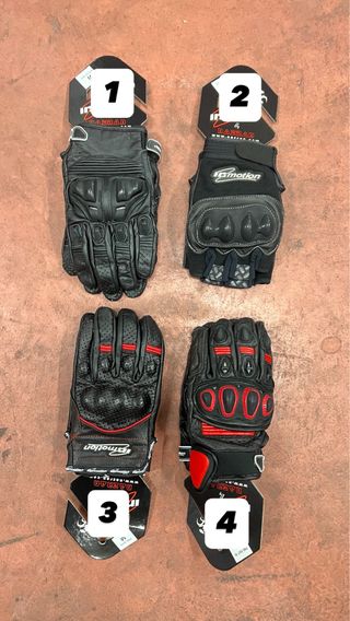 Guantes de Moto iMotion Negros y Rojos