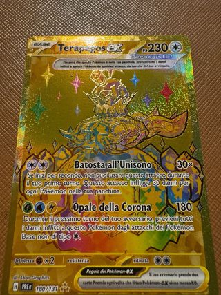 Carta Pokemon Terapagos EX gold
