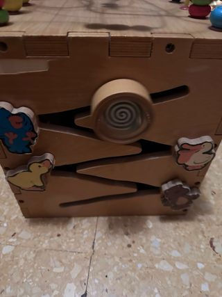 Cubo interactivo madera niños ,grande