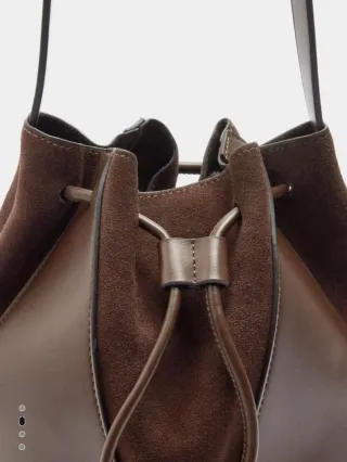 Bolso bombonera Parfois piel marrón nuevo