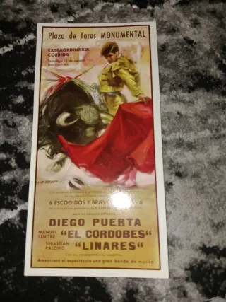 4 Tarjetas Postales Toros Monumental