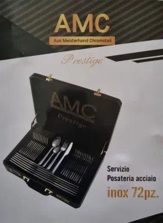 Servizio posate A.M.C. 72 pezzi acciaio inox