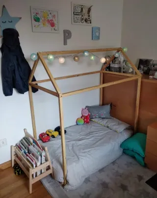 Estructura Cama Casita Infantil Madera