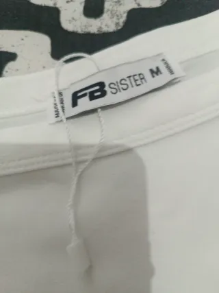 Jersey blanco manga larga talla M