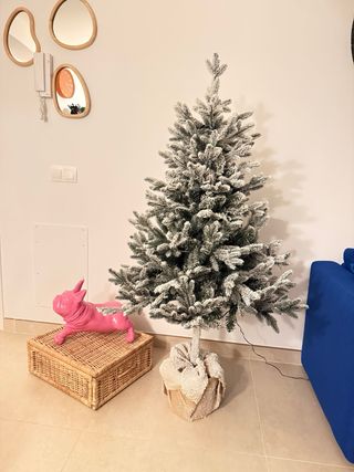Árbol de Navidad Nevado LED 150 cm