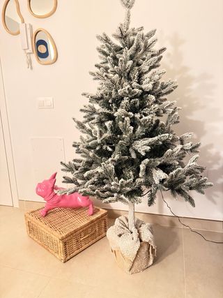 Árbol de Navidad Nevado LED 150 cm