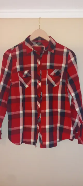 Camisa de cuadros roja