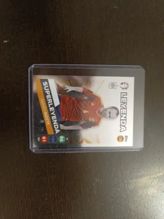 Carta Iniesta Super Leyenda Topps