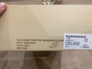 Sandalias Michael Kors Doradas Talla 38