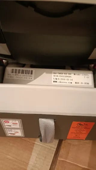 Silla de coche Chicco con Isofix, grupo 0,1 y 2