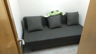 Sofá Cama Ikea Gris Tela