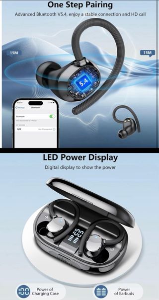 Auriculares inlambrico Deportivos Bluetooth 5.3