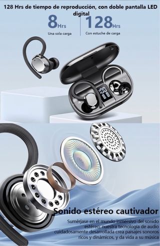 Auriculares inlambrico Deportivos Bluetooth 5.3
