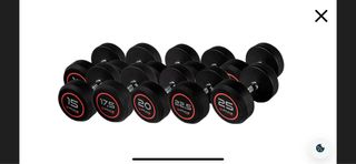 Mancuernas de goma (varios pesos)