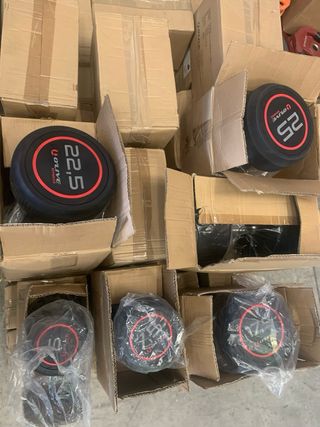 Mancuernas de goma (varios pesos)