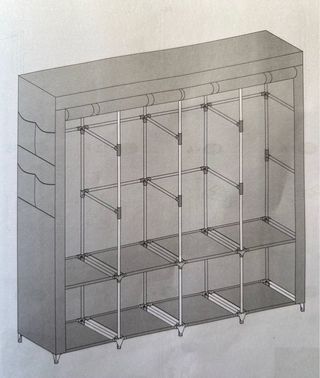 Armario Ropa de 170cm Negro A ESTRENAR.