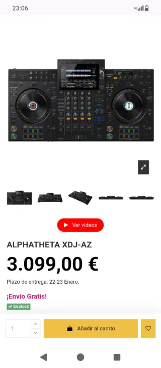 AlphaTheta XDJ-AZ DJ Controller