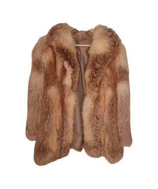 Abrigo vintage de piel de zorro