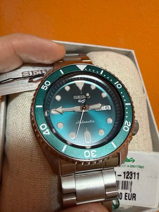 Reloj Seiko 5 Sports Automático Esfera Verde