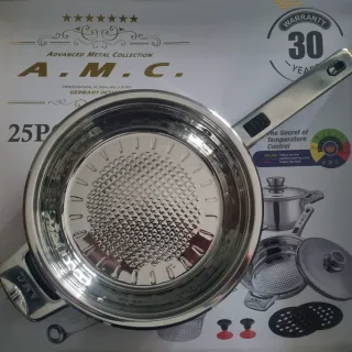 Set Pentole A.M.C. 25 Pezzi Acciaio Inox