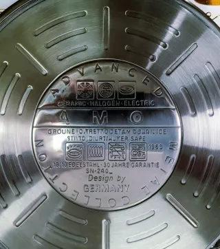 Set Pentole A.M.C. 25 Pezzi Acciaio Inox