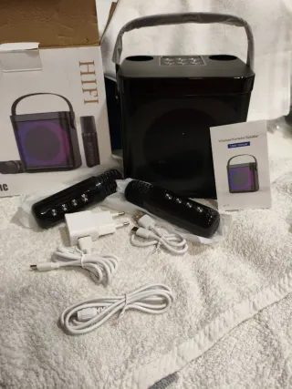 Altavoz Karaoke Bluetooth Negro