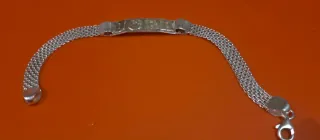 Pulsera Plata 925 con Letras Oro