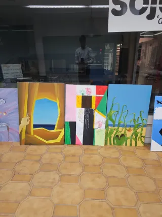 Lote 10 Cuadros Modernos