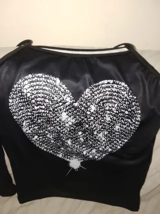 Lote 3 Camisetas S Corazón y Huella