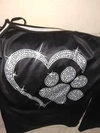 Lote 3 Camisetas S Corazón y Huella