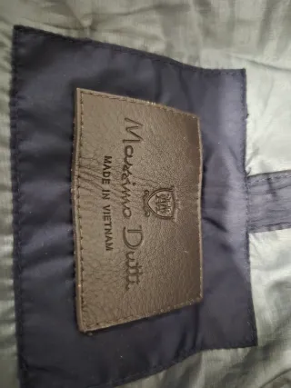 Abrigo Massimo Dutti Azul Plumón con Capucha